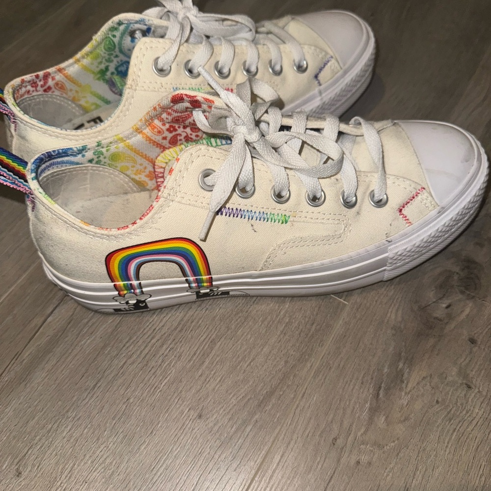 Converse White Pride Sneakers